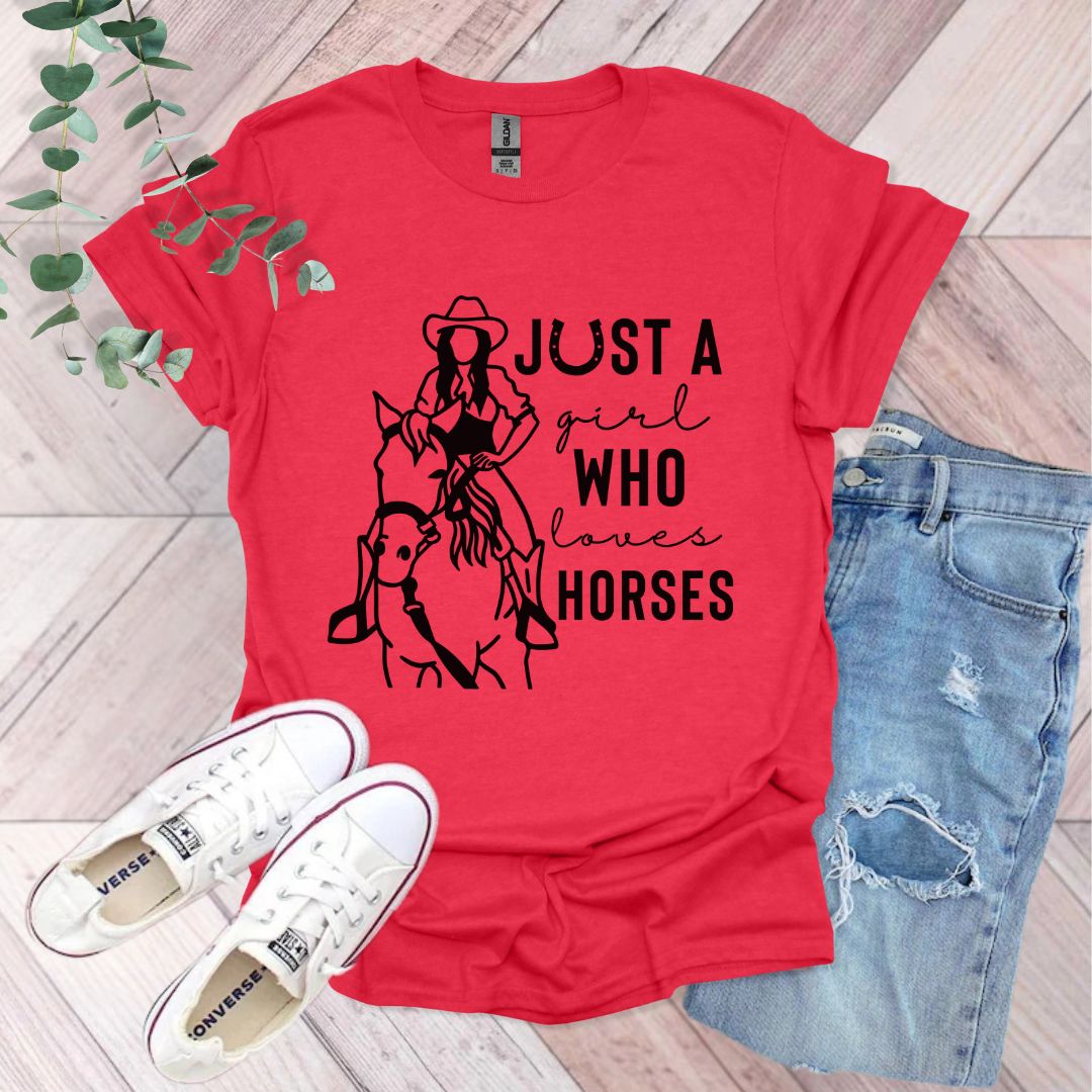 Just A Girl Who Likes Horses T-Shirt