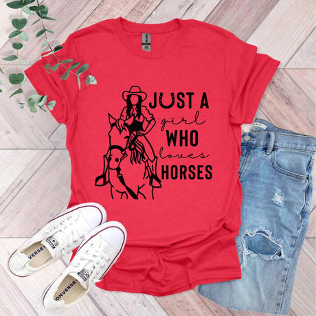 Just A Girl Who Likes Horses T-Shirt