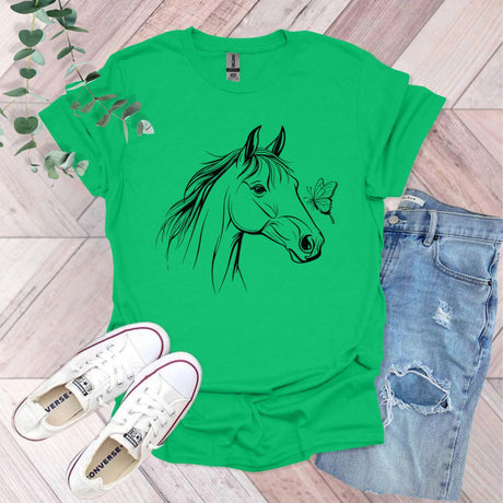 Horse And Butterfly T-Shirt