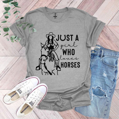 Just A Girl Who Likes Horses T-Shirt