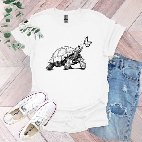 Tortoise And Butterfly T-Shirt