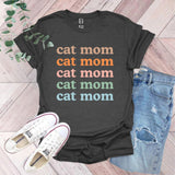 a t - shirt with the words cat mom on it