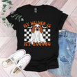 a black shirt with a brown and white dog on it