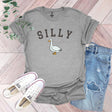 a shirt that says silly with a duck on it